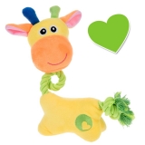 Zoolove Welpenspielzeug Giraffe mit Tau Sunny