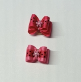 Doppellagige Schleife mit Blumenstern